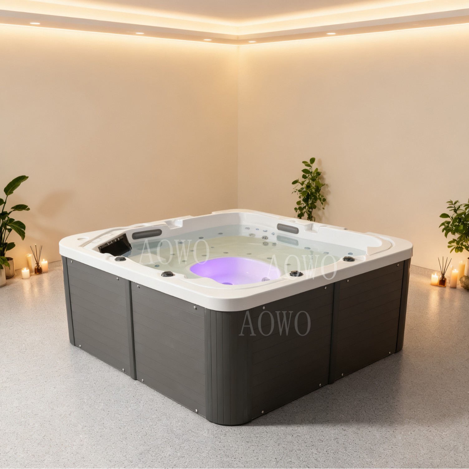bañera de jacuzzi de surf de lujo piscina para 5 personas piscina climatizada bañera independiente bañera europea