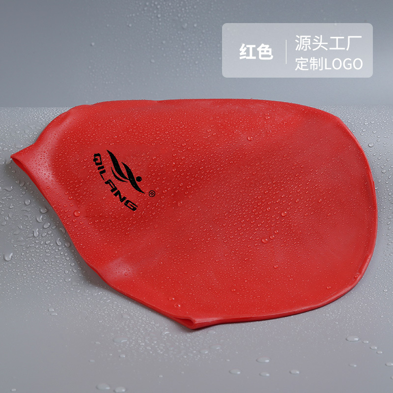 Gorro de baño de silicona personalizado ligero Gorro de baño impermeable más texto LOGOTIPO Gorro de baño de color para hombres y mujeres para adultos al por mayor