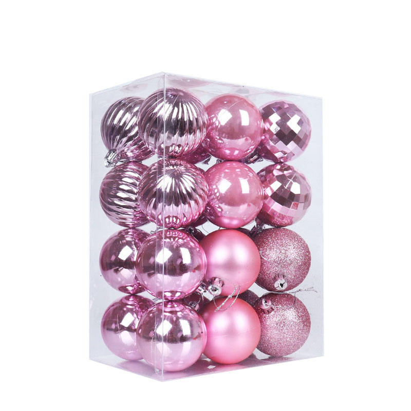 6cm/24個入り クリスマスボールセット ギフト 異形クリスマスツリー ホリデーデコレーション デコレーションボール クリスマス人気商品|undefined