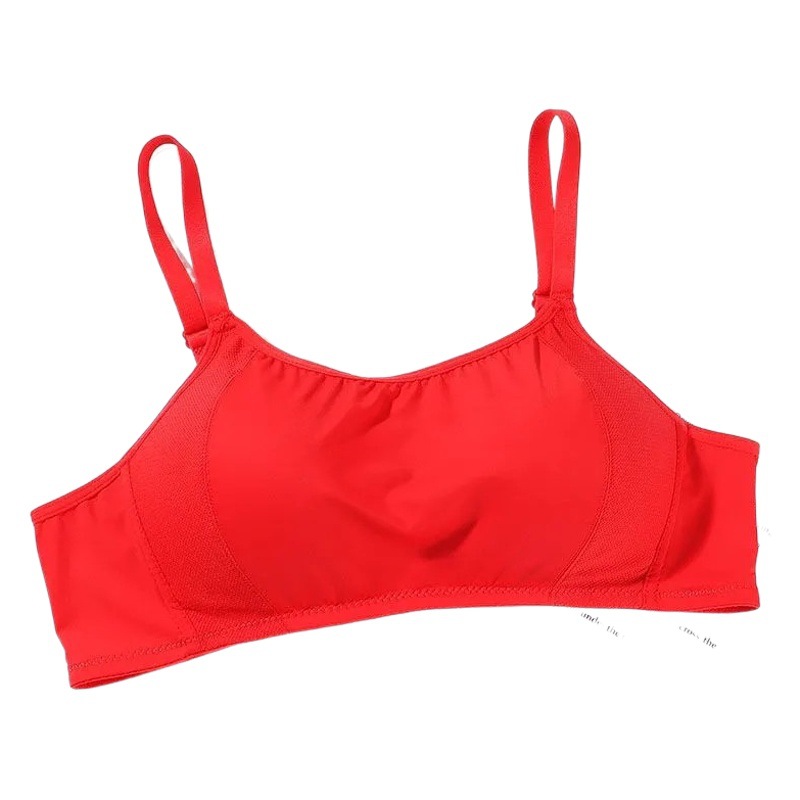 Yidaemeng Bra 635 Non-steel Ring Top-type Anti-light Breathable Small Chest Thin Gather-up Student Girl Underwear