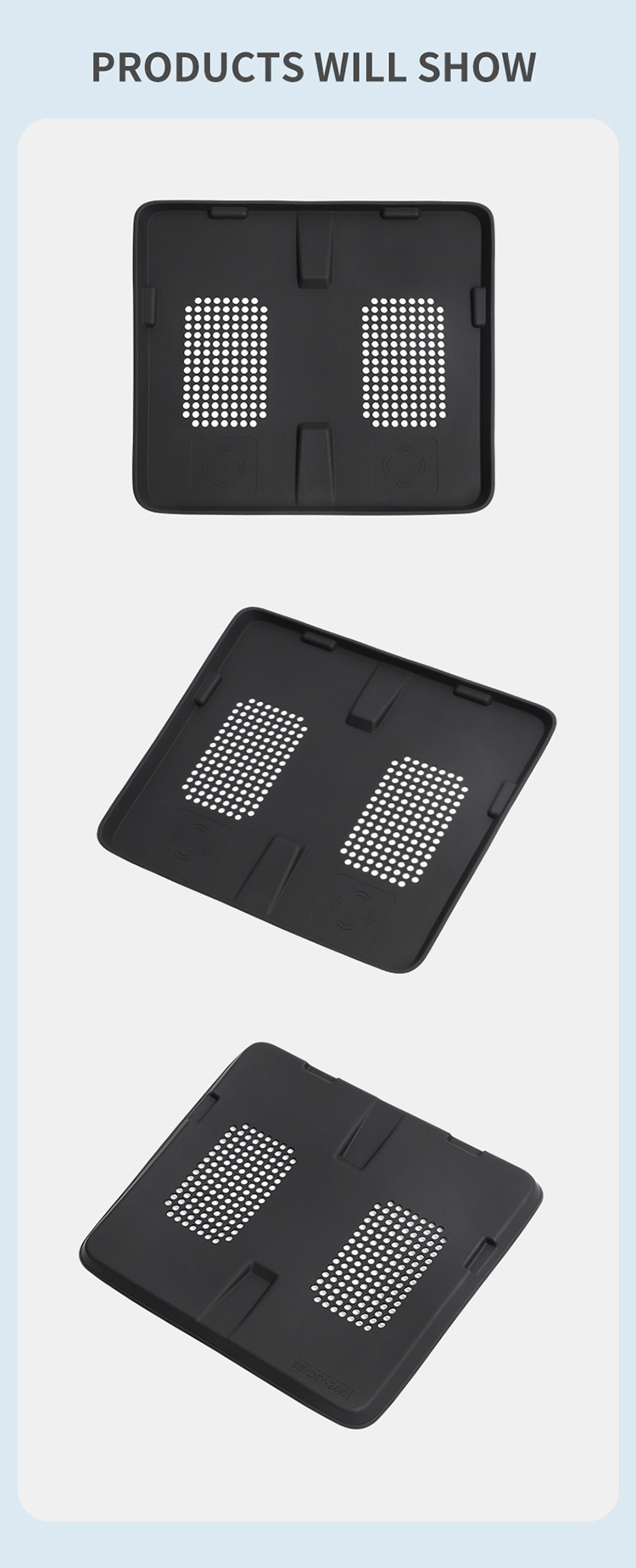 Suitable for 24 Byd Pickup Truck Shark Central Control Wireless Charging Silicone Anti-Slip Mat Car Special Modification Accessories