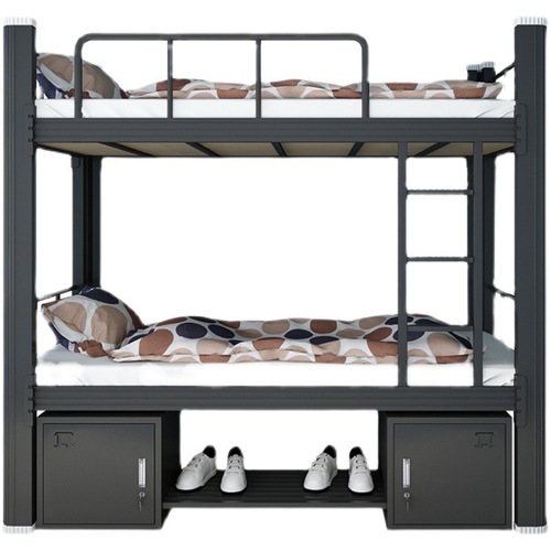 Xian Student Bunk Bed, Double Layer Iron Bed, School Dormitory Bed, High-Low Bed, Employee Dormitory Frame Bed, Iron Bed Manufacturer