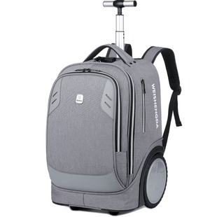 Weishengda Student Tie-rod Schoolbag Lackling Travel Big Wheel Stairs Large Capacity Backpack