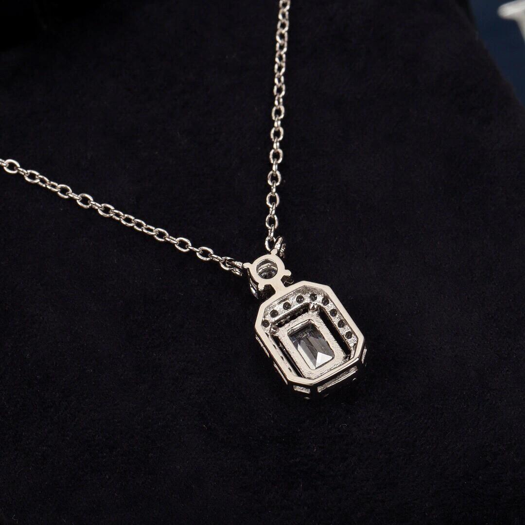 Craf Sugar Cube Necklace For Women High-end Square Diamond Pendant_voghion.com