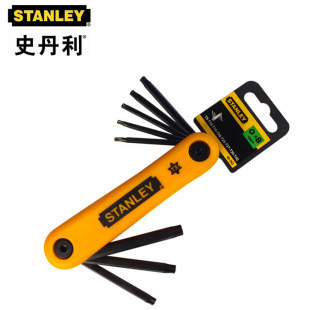 Stanley 8-Piece Set of Folding Plum Blossom Hexagonal Wrench Set Star-Shaped Hexagonal Wrench 69-263-23C
