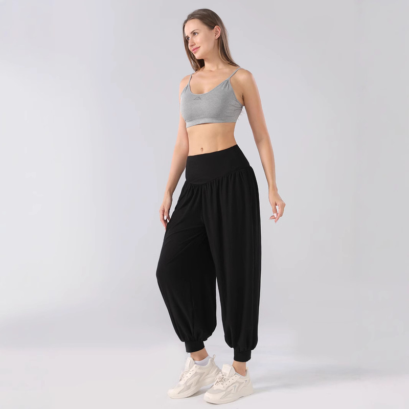 2025 New In-Stock Candy Color Casual Loose Outdoor Lantern Version Height-Enhancing Yoga Pants Sports Pants Jogging Pants