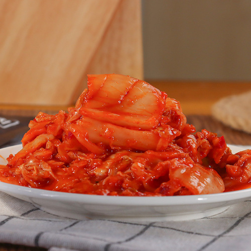 Korean Spicy Cabbage Kimchi 208g, Northeast Yanbian Korean Sauce Pickled Cabbage, Commercial Side Dish Instant Food