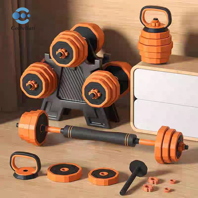 Cross-Border Barbell Men's Fitness Home Bench Press Dumbbell Barbell Combination Set kg Deadlift Strength Weightlifting Equipment