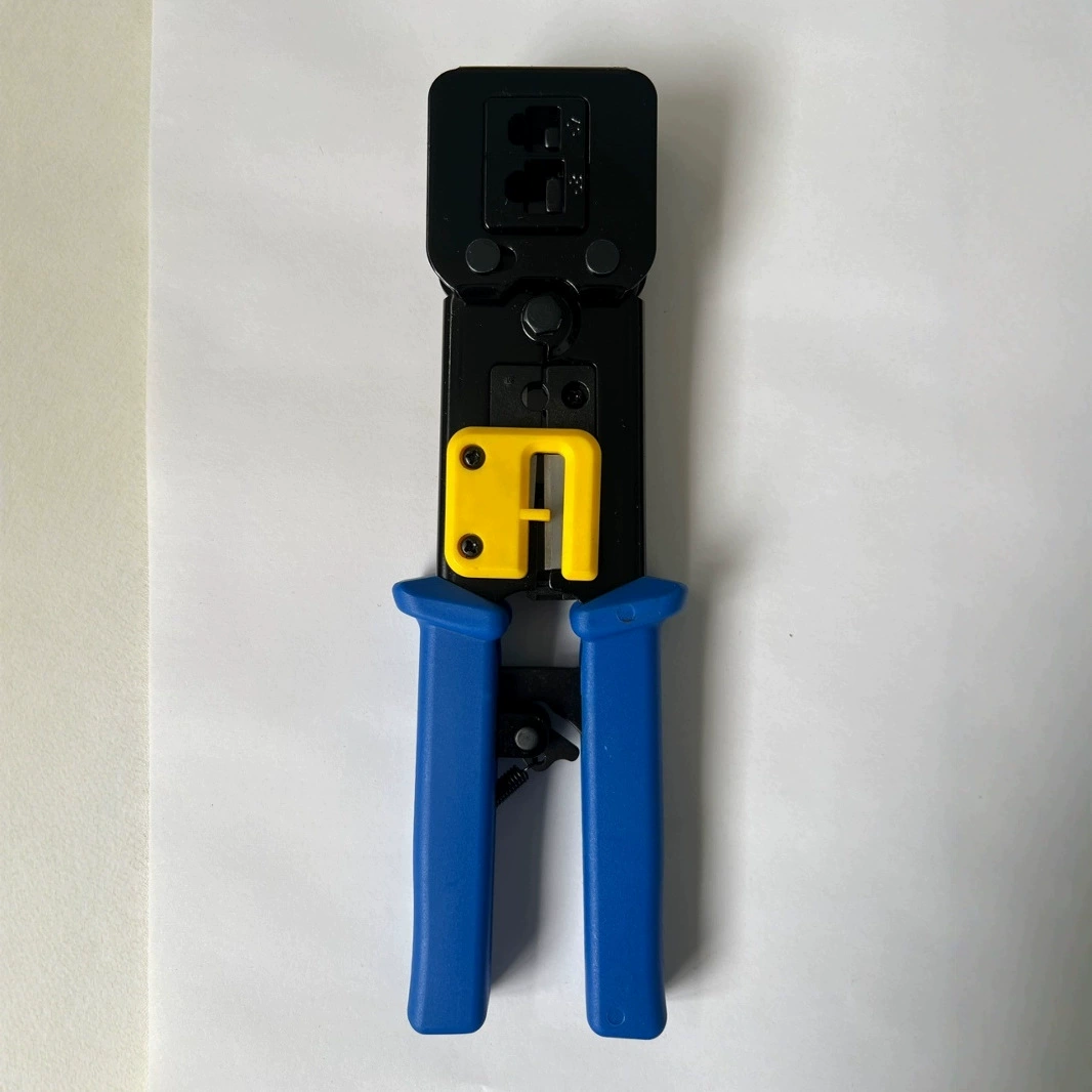 Многофункциональные плоскогубцы для сетевых кабелей, бытовые инженерные плоскогубцы для зачистки широкополосной проводки, обжимные клещи с кристаллической головкой, плоскогубцы rj45 с сквозным отверстием