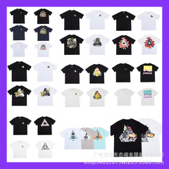 PALACE 三角文字プリント半袖Tシャツ 男女兼用、アメリカンファッションクロスボーダー貿易トップスTシャツ夏のトレンド