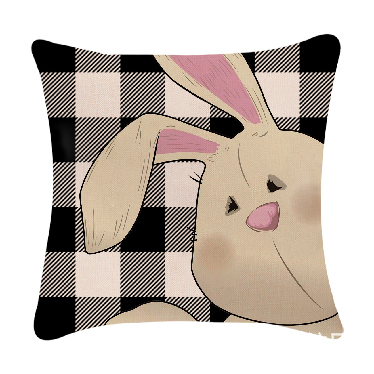 Easter Simple Style Rabbit Letter Linen Pillow Cases Couch & Sofa Decor display picture 11