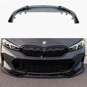 2023-2026 BMW 3 Seriyası G20/G28 Bıçaq tipli ön dodaq, parlaq qara karbon naxışlı