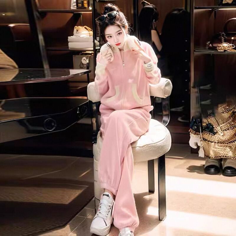 2025 Spring New High-end Wear with Age-reducing Stylish Fashion Casual Sports Sweat Women's suit Pants 2025 Spring New High-end Wear with Age-reducing Stylish Fashion Casual Sports Sweat Women's suit Pants