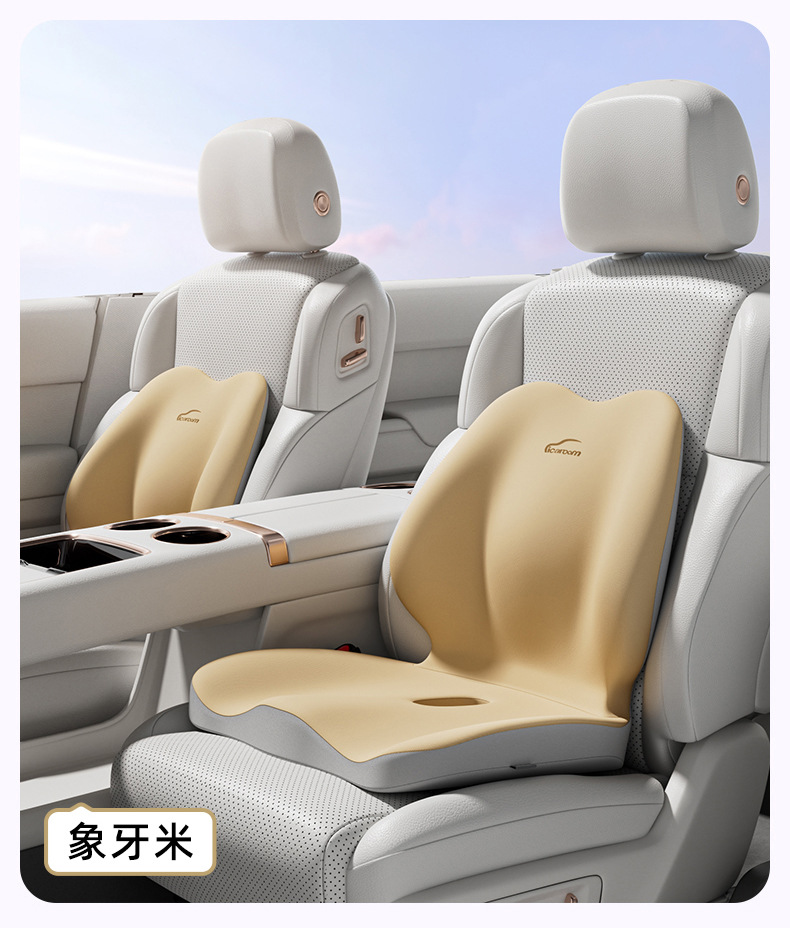 Car Seat Cushion with Lumbar Support for Office Chair, Multifunctional Backrest Cushion for Car