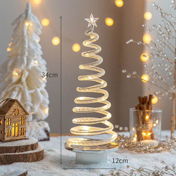 Cross -border desktop glow Christmas tree Christmas decorative props…