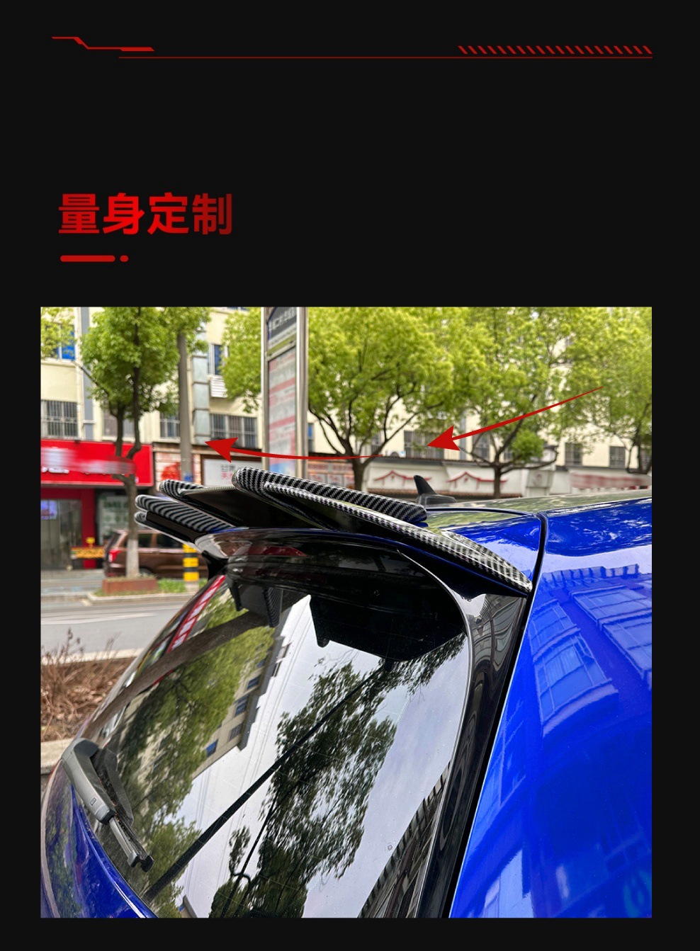 Suitable for 2013-2019 Golf Golf Golf7 Mk7/7.5 R Gti Gtd Ak Top Wing Rear Wing Modification Parts