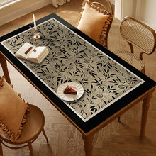 中古风双面餐桌垫轻奢高级感免洗防水防油防烫桌布家用茶几台面垫