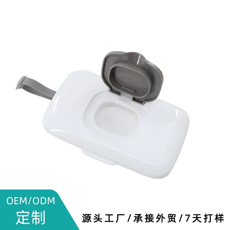 Процессированный индивидуальный контейнер для влажных салфеток с логотипом, водонепроницаемый и ударопрочный портативный контейнер для влажных салфеток для путешествий, прогулок и колясок.