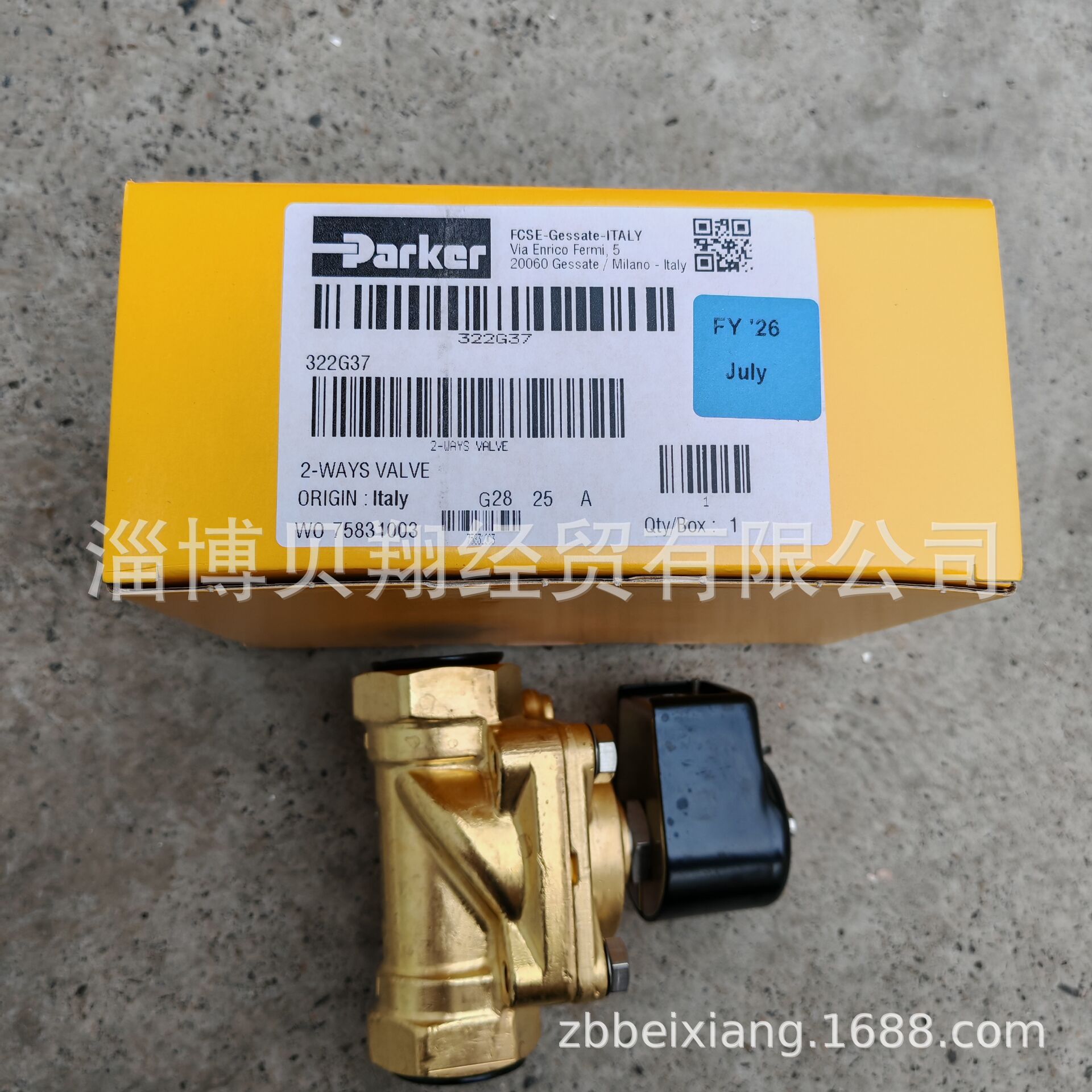 全新Parker电磁阀两位两通常开电磁阀322G37-4270-4810004K