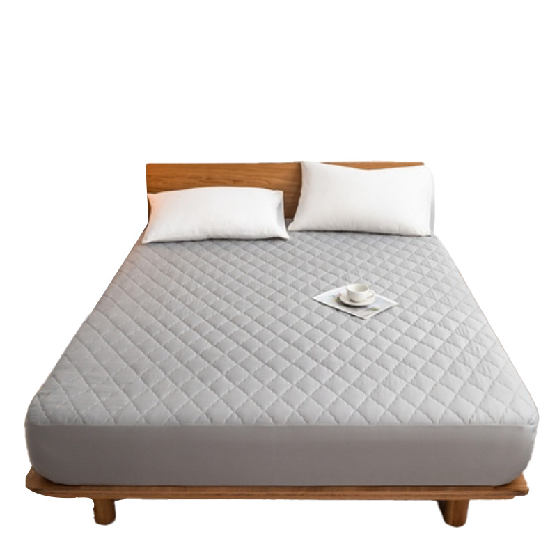 Colcha de cama de algodón impermeable a prueba de orina, cubierta de cama de una pieza, cubierta antipolvo, cubierta de cama, cubierta protectora de colchón, cubierta de cama de verano, juego único, antideslizante
