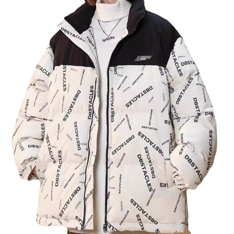 Women's Clothing new winter oversize fashion trend loose versatile stitching niche thick warm cotton jacket_voghion.com