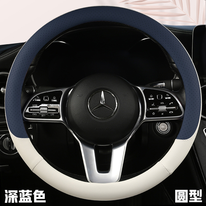 ハンドルカバー自動車四季通用ナパピ穴滑り止め吸汗D型超薄ハンドルカバーアマゾンクロスボーダー|undefined