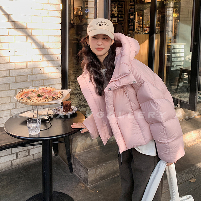 美式短款棉服女冬季2025新款时尚洋气加厚面包服棉袄外套|undefined