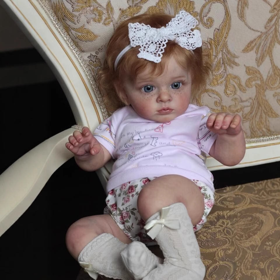 Muñeca realista pintada a mano de alta gama con piel 3D NPK, 60 cm, con venas y líneas de sangre visibles Tutti.