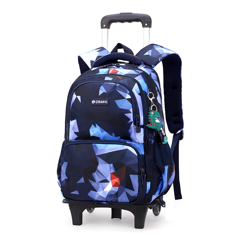Peces naturales nueva mochila trolley conjunto de tres piezas estudiante de la escuela primaria hombres y mujeres de gran capacidad mochila de moda entrega popular