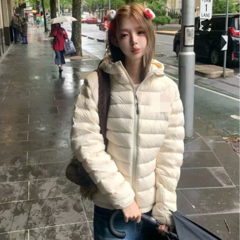 羽绒棉服女冬季2025新款轻薄连帽小棉袄韩版宽松时尚保暖棉衣外套|undefined