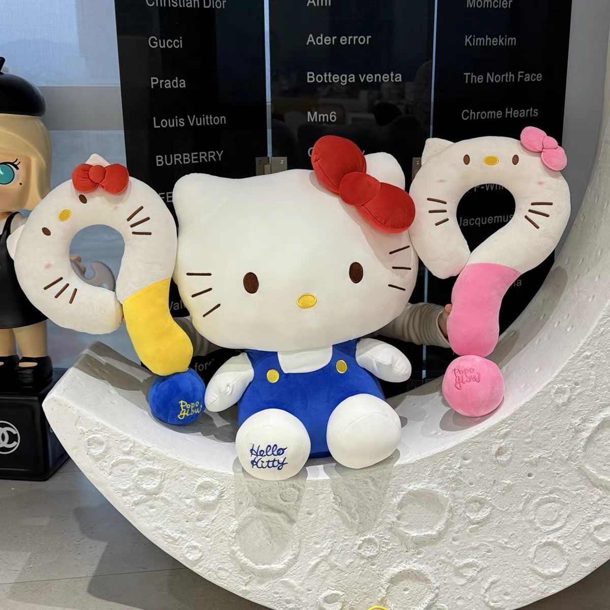 Kt gato signo de interrogación almohada para el cuello corazón de niña almohada en forma de U almohada para sofá decoración de dormitorio almohada para avión regalo de cumpleaños