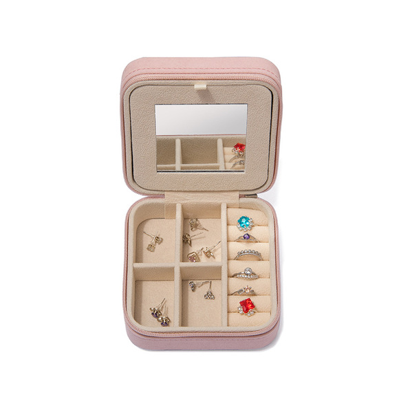 Pu Leather Material Elegant Solid Color Pu Leather Jewelry Boxes