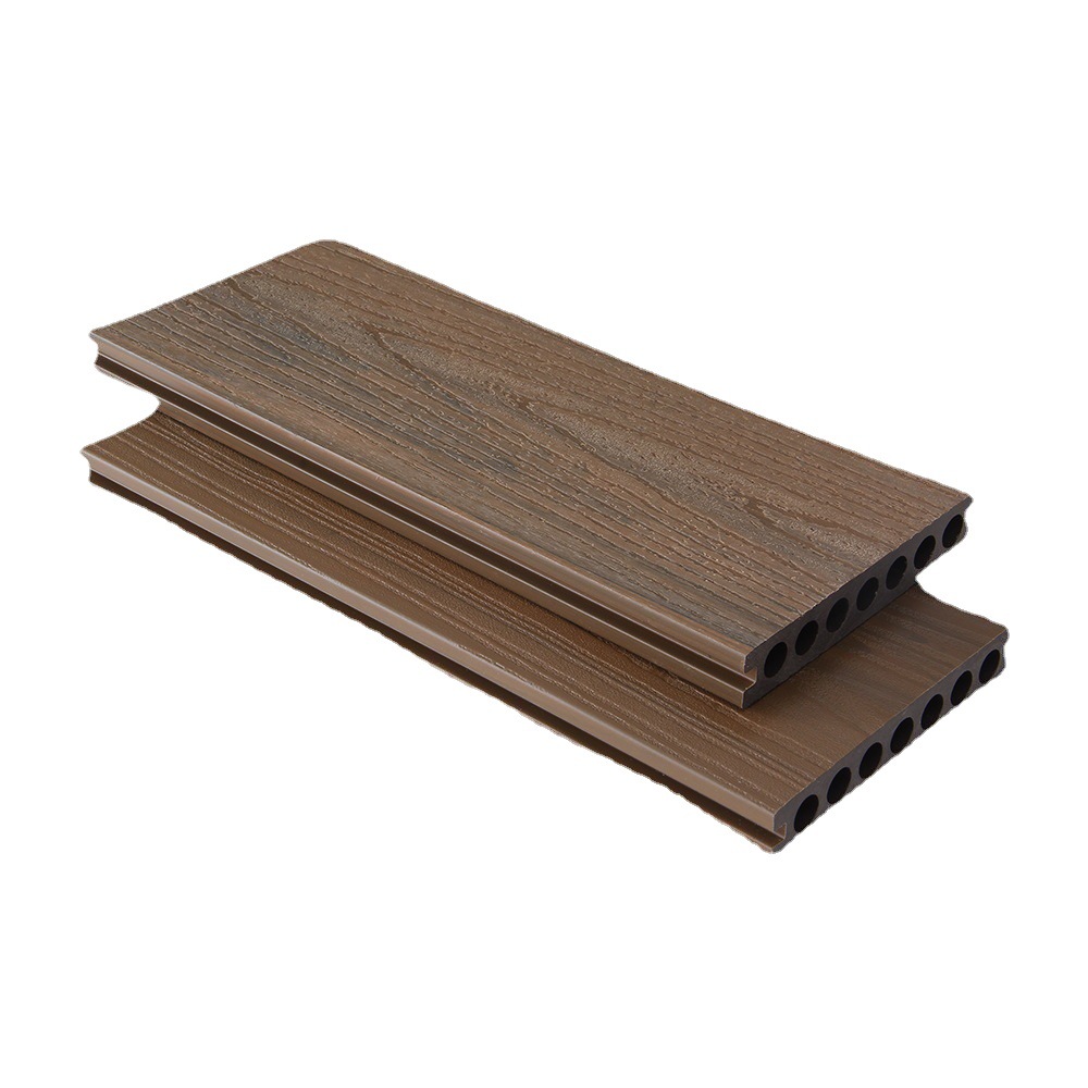 别墅庭院地板CO-02生态木户外共挤地板 户外木塑板寿命长无需维护