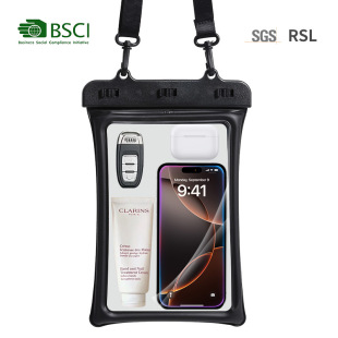 Double Airbag Mobile Phone Waterproof Bag High Transparent Touch Screen Outdoor Tracing Bag Large Universal Storage Bag Drift Waterproof Bag