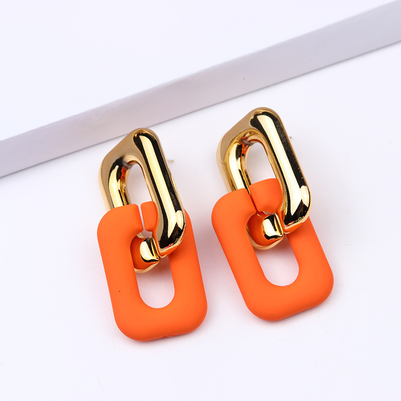 Fashion Geometric Arylic Stoving Varnish Unisex Drop Earrings 1 Pair display picture 10