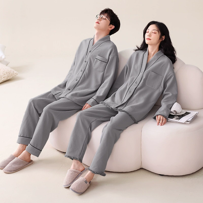 Pijama for beloved, demi-season long-sleeve, set for leisure, oversize