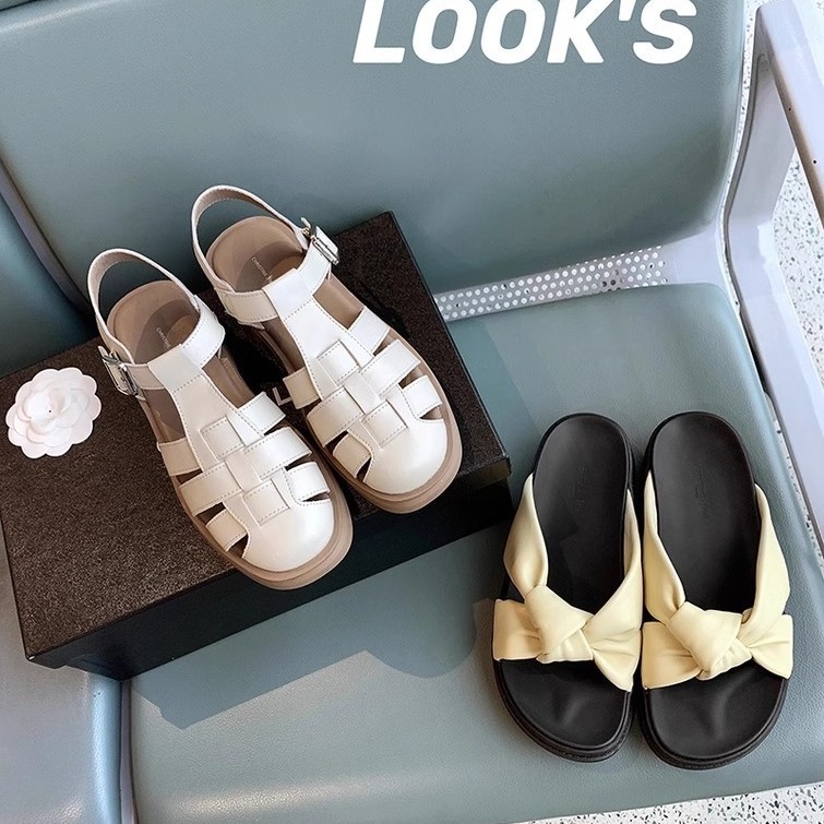 [Sheii Su Yinyin] artefacto feo ~ Sandalias romanas de plataforma de cuero tejido de moda casual zapatos de mujer de verano