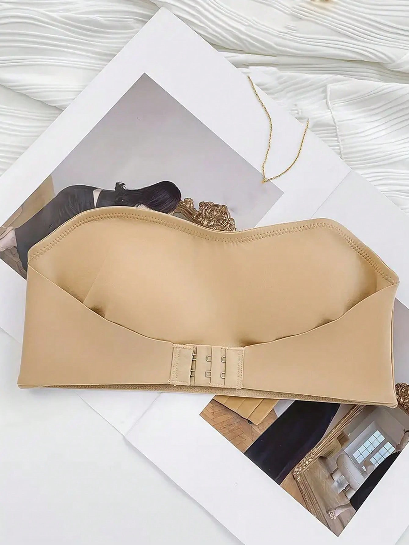 Bra de mujer sin cinturón push-up sin cinturón bra sin anillo de acero sin cojín bra ropa interior y ropa interior