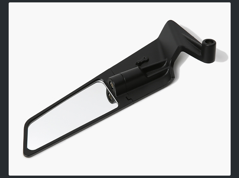 Cross-Border Motorcycle Rearview Mirror Large Fixed Wing Black Shell Suitable for Ktm Calf No. 9 Foldableable Reflector