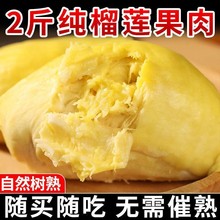 新鲜金枕榴莲批发特价一整个现切榴莲果肉冷冻猫山王榴莲盲盒