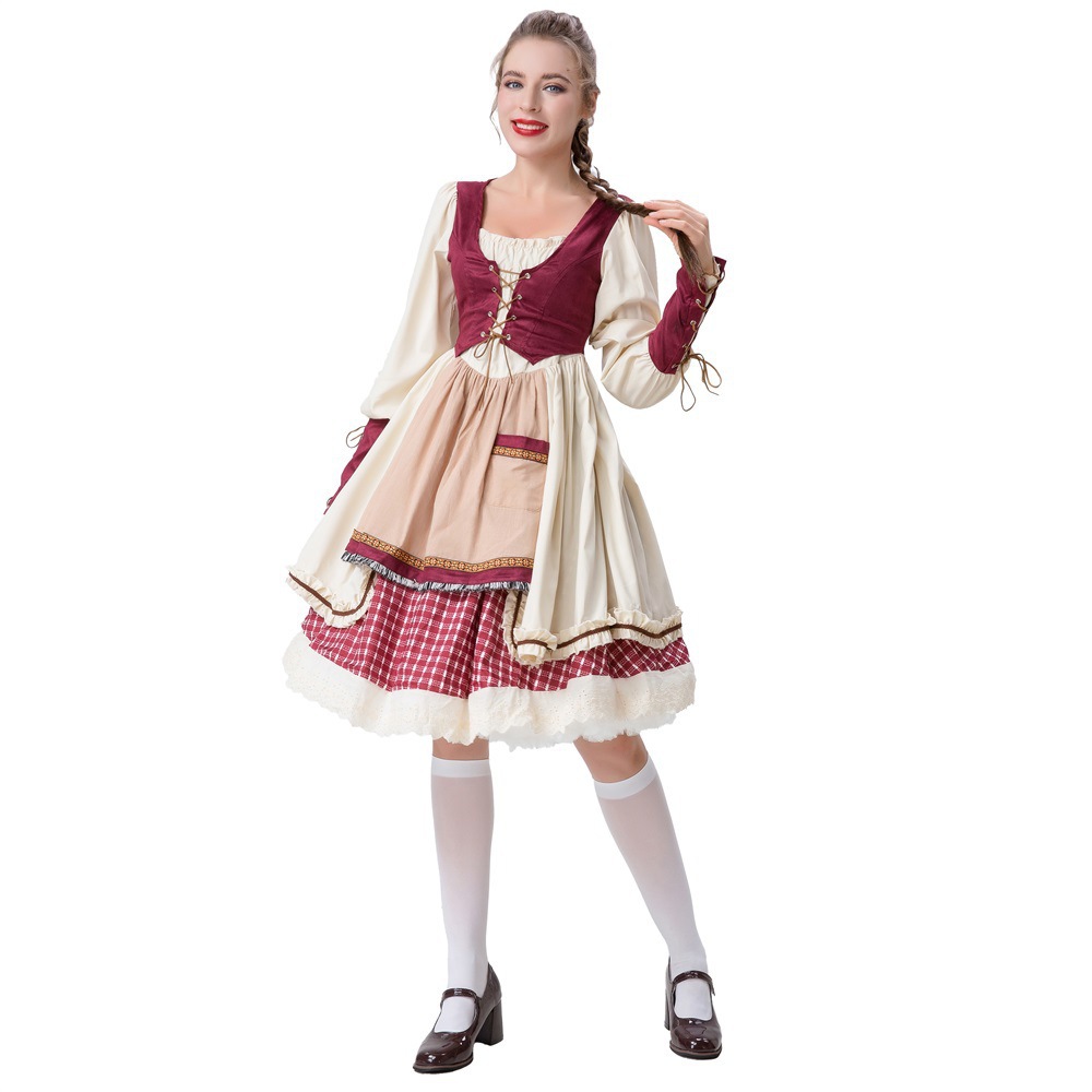 Nytt Halloween-kostymesett for voksne, Rødhette, rollespill, dameklær_voghion.com