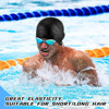 Men's silica gel waterproof durable big high swimming cap for swimming