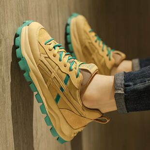 Men's Shoes 2025 Autum Breathable Retro High-Bottom Sports and Leisure Youth Heightening Thick-Soled Ins Daddy Trendy Shoes