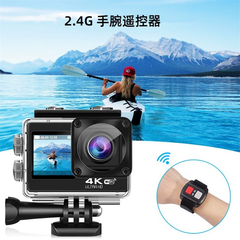 Международный двухцветный экран спортивной камеры 4K60 кадр HD устойчивость к трясине водонепроницаемая дайверская камера WiFi камера оптовая
