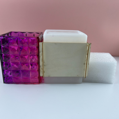 Fat Yaya DIY Diamond Pen Holder Epoxy Resin Mold, High-Gloss Finish, Desk Decoration & Storage Box, Silicone Mold