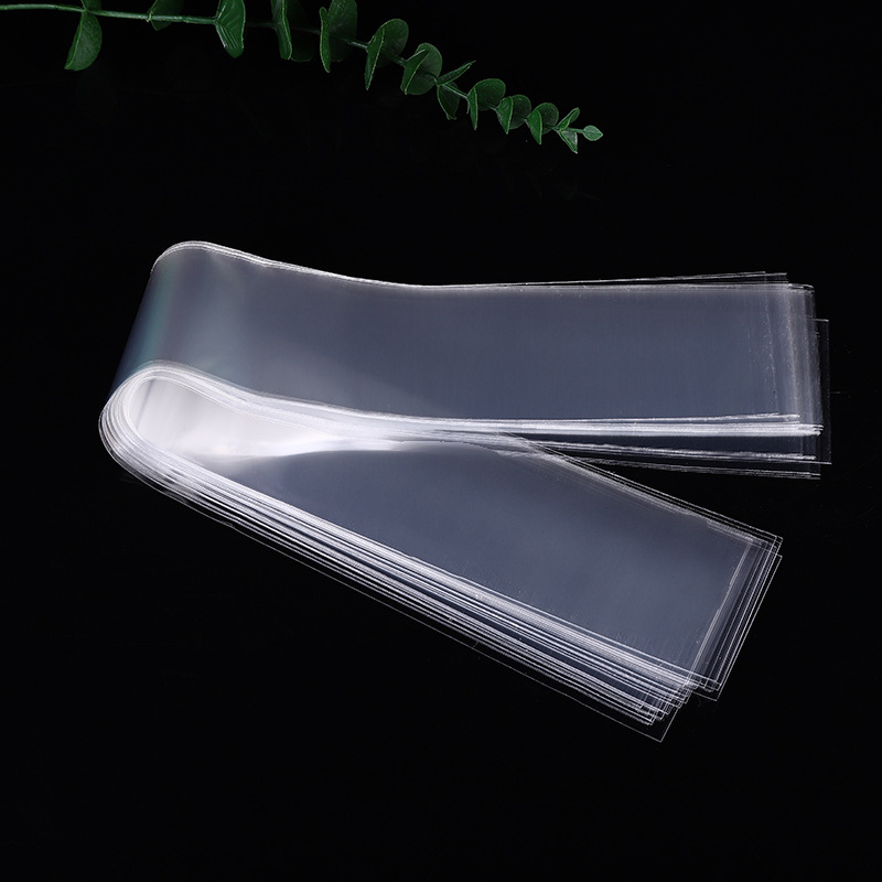 Transparent plastic bag with long OPP flat pocket, non-self-adhesive, bulk wholesale factory supply, dust-proof, 35
