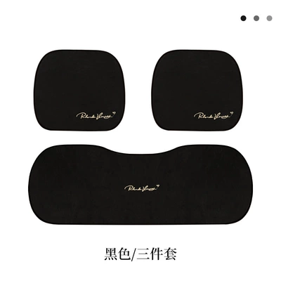thermal single piece single seat – Seat cushion, seat cover - three-piece-black