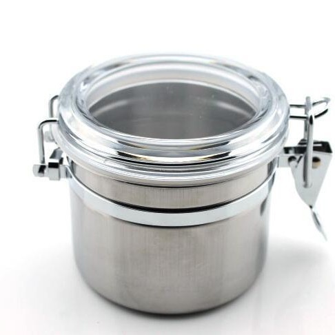 高质量不锈钢保湿罐 保湿盒 烟丝 烟斗丝加湿罐 密封罐 小号