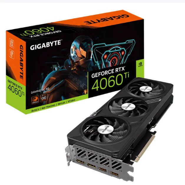 Гигабайт RTX 4060 Ti GAMING 8G Magic Eagle графическая карта для настольного компьютера, игровая карта с обучением графика