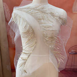 绣线金丝线花朵亮片小米珠蕾丝